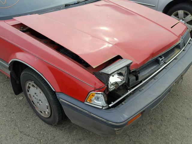 JHMAB7226FC021771 - 1985 HONDA PRELUDE 18 RED photo 9