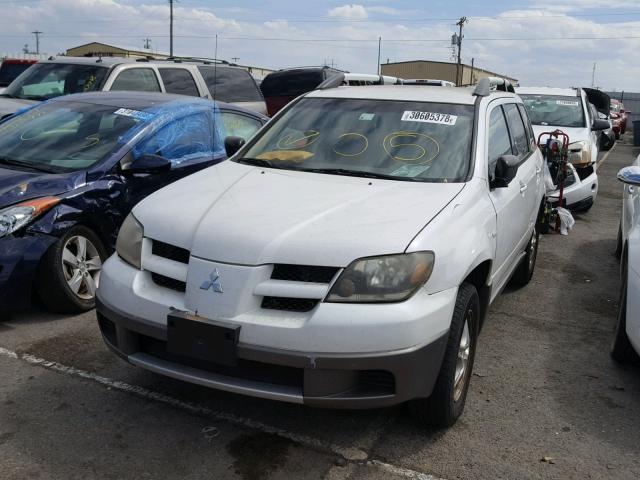 JA4LX31G33U063753 - 2003 MITSUBISHI OUTLANDER WHITE photo 2