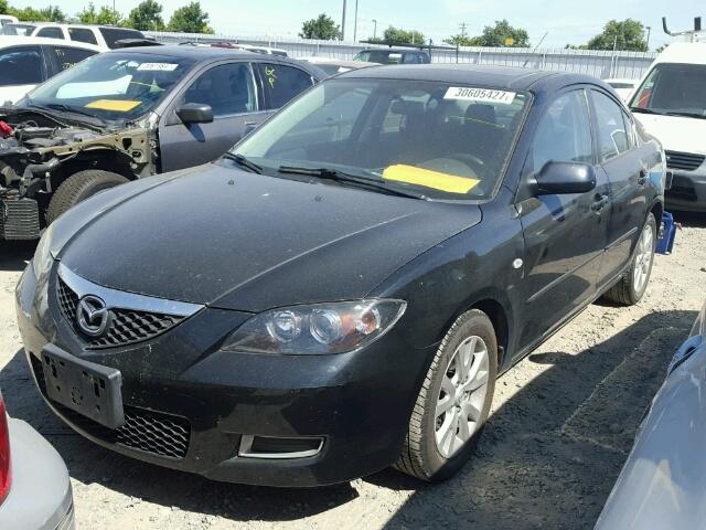 JM1BK32GX81821739 - 2008 MAZDA 3 I BLACK photo 2