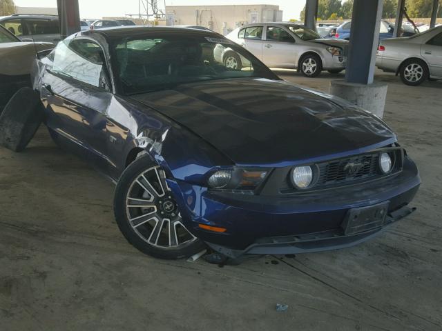 1ZVBP8CH0A5134724 - 2010 FORD MUSTANG GT BLUE photo 1