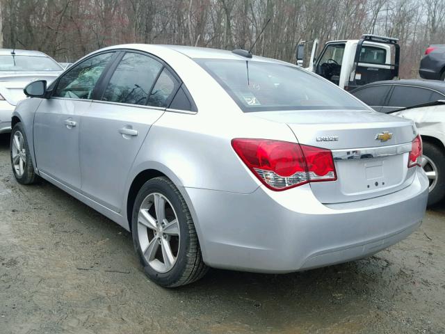 1G1PE5SB4F7212694 - 2015 CHEVROLET CRUZE LT SILVER photo 3