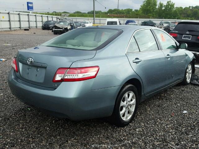 4T1BF3EK7BU583869 - 2011 TOYOTA CAMRY BASE GREEN photo 4