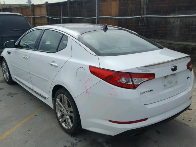 5XXGR4A6XDG094844 - 2013 KIA OPTIMA SX WHITE photo 3