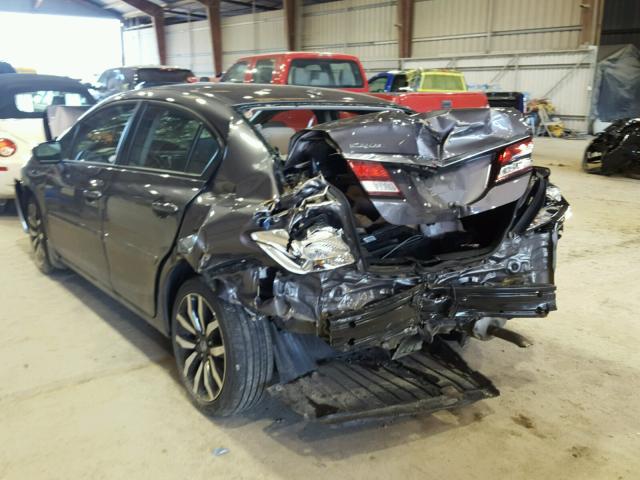19XFB2F91FE038326 - 2015 HONDA CIVIC EXL GRAY photo 3