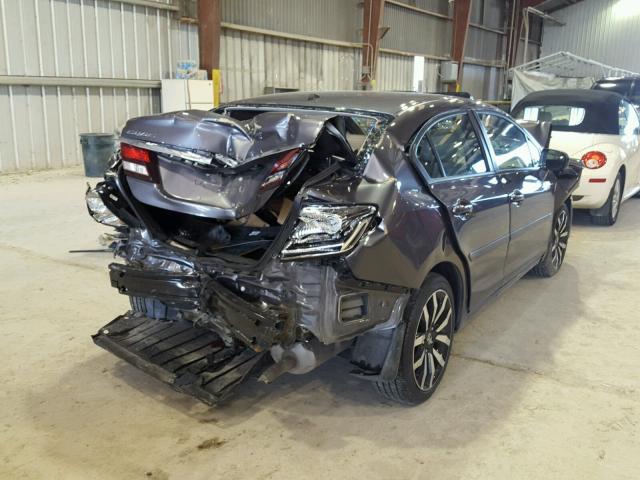 19XFB2F91FE038326 - 2015 HONDA CIVIC EXL GRAY photo 4