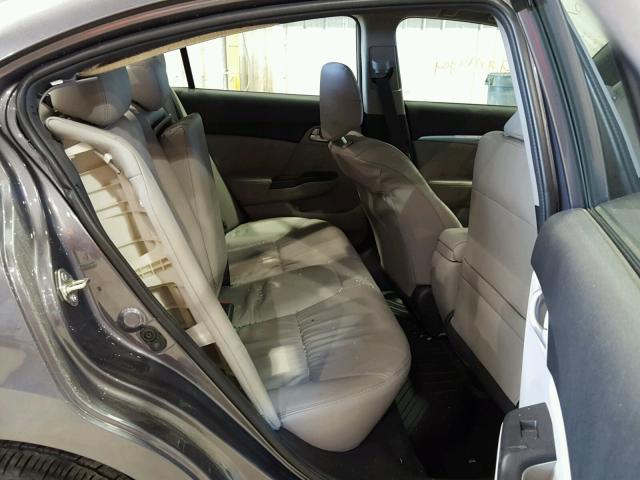 19XFB2F91FE038326 - 2015 HONDA CIVIC EXL GRAY photo 6