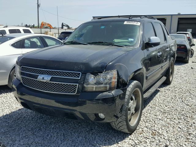 3GNEC12068G247618 - 2008 CHEVROLET AVALANCHE BLACK photo 2