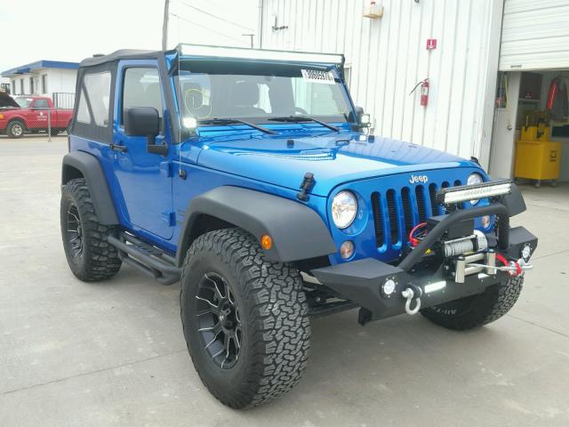 1C4AJWAG9GL272152 - 2016 JEEP WRANGLER S BLUE photo 1