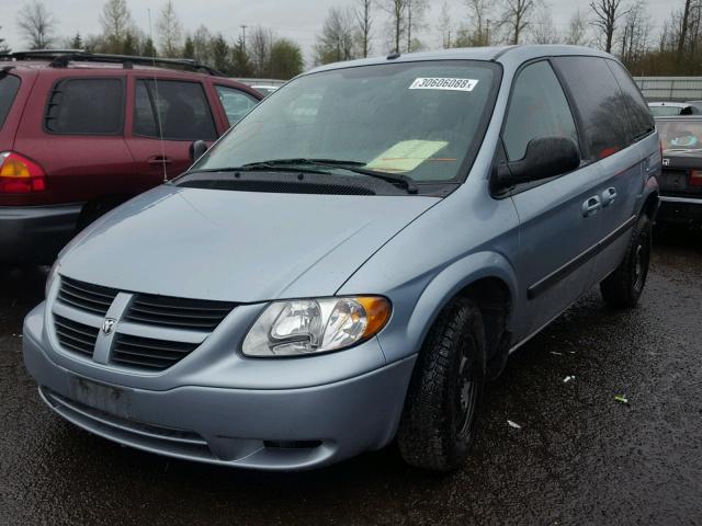 1D4GP45R76B742162 - 2006 DODGE CARAVAN SX BLUE photo 2