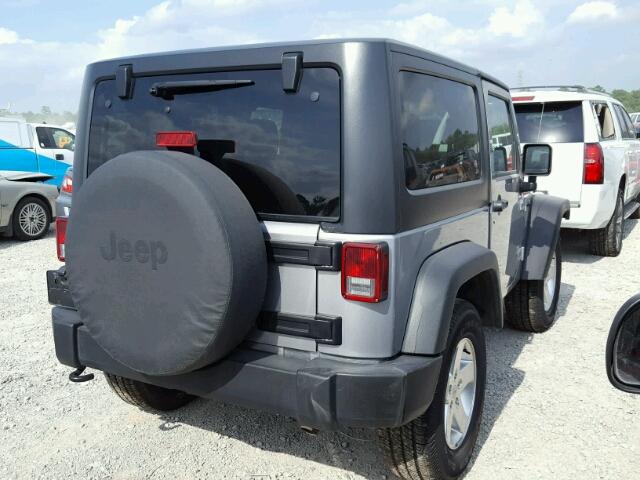 1C4AJWAG6DL623692 - 2013 JEEP WRANGLER S SILVER photo 4