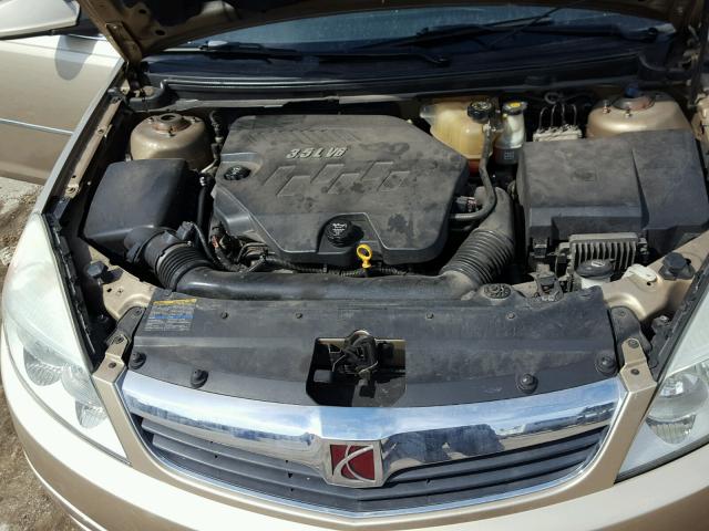 1G8ZS57N77F204358 - 2007 SATURN AURA XE GOLD photo 7