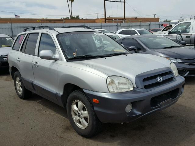 KM8SC73D15U856510 - 2005 HYUNDAI SANTA FE G SILVER photo 1