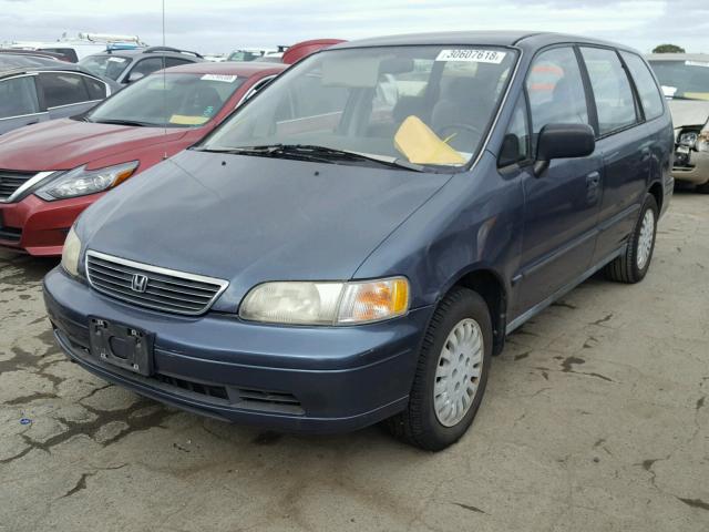 JHMRA1843SC031227 - 1995 HONDA ODYSSEY LX BLUE photo 2