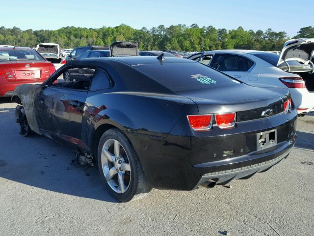 2G1FC1ED1B9171716 - 2011 CHEVROLET CAMARO LT BLACK photo 3