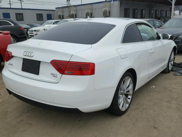 WAUCFAFR4EA022721 - 2014 AUDI A5 PREMIUM WHITE photo 4