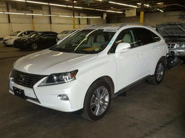 2T2BK1BA4FC254707 - 2015 LEXUS RX 350 WHITE photo 2