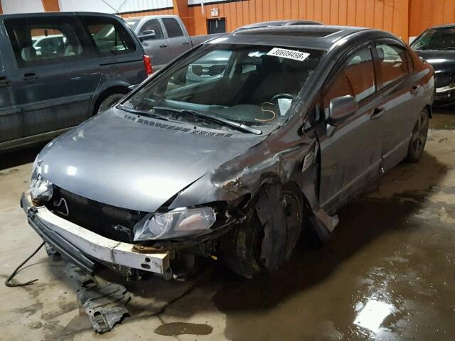 2HGFA1F65BH102970 - 2011 HONDA CIVIC LX-S GRAY photo 2