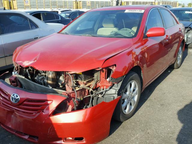 4T4BE46K37R005711 - 2007 TOYOTA CAMRY NEW RED photo 2