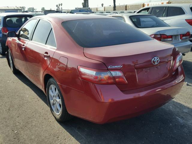 4T4BE46K37R005711 - 2007 TOYOTA CAMRY NEW RED photo 3