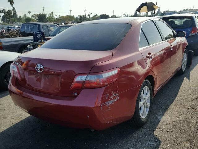 4T4BE46K37R005711 - 2007 TOYOTA CAMRY NEW RED photo 4