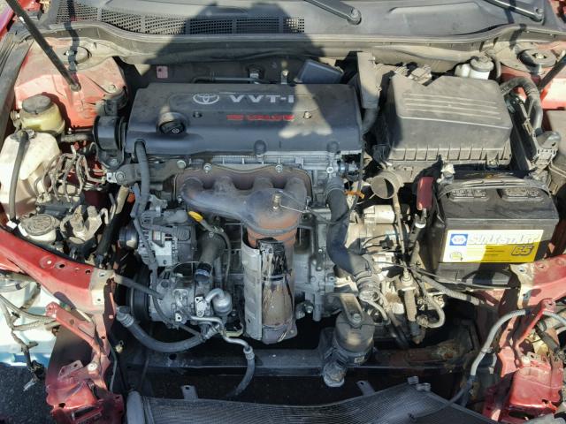 4T4BE46K37R005711 - 2007 TOYOTA CAMRY NEW RED photo 7
