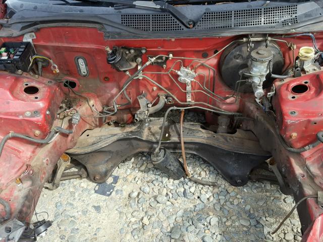 2HGEJ6322VH118882 - 1997 HONDA CIVIC CX RED photo 7