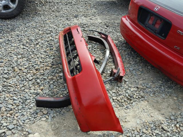 2HGEJ6322VH118882 - 1997 HONDA CIVIC CX RED photo 9