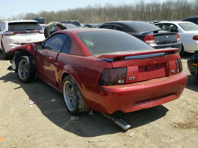 1FAFP42X64F128498 - 2004 FORD MUSTANG GT RED photo 3