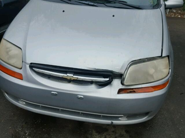 KL1TD666X7B758286 - 2007 CHEVROLET AVEO BASE Gümüş foto 9