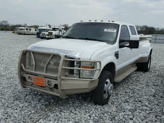 1FTWW33R78EA16621 - 2008 FORD F350 SUPER WHITE photo 2