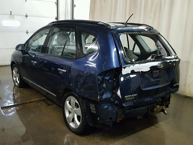 KNAFG526687170609 - 2008 KIA RONDO LX BLUE photo 3