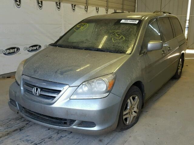 5FNRL38446B035982 - 2006 HONDA ODYSSEY EX BLUE photo 2