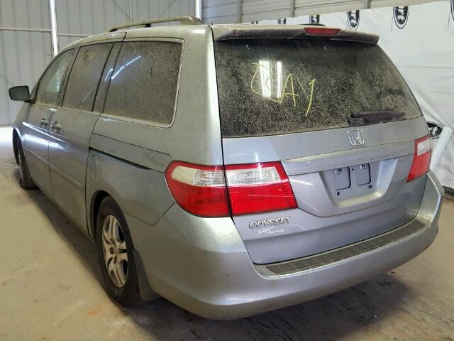 5FNRL38446B035982 - 2006 HONDA ODYSSEY EX BLUE photo 3