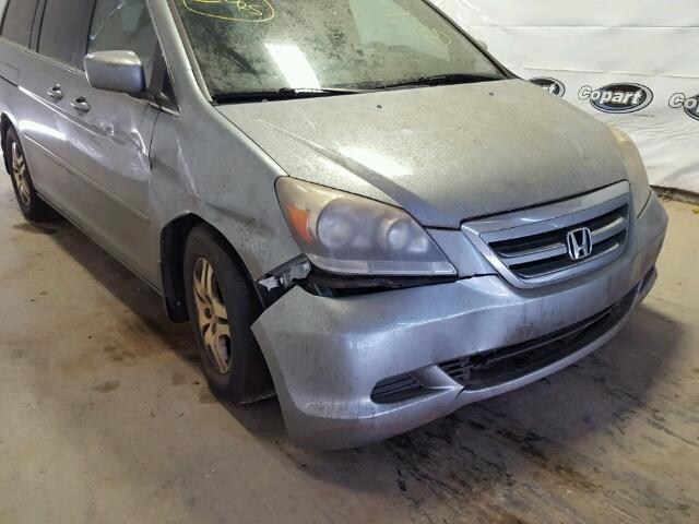 5FNRL38446B035982 - 2006 HONDA ODYSSEY EX BLUE photo 9