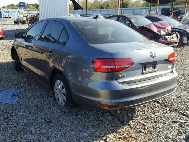 3VW2K7AJ3FM291650 - 2015 VOLKSWAGEN JETTA BASE 银色 照片 3