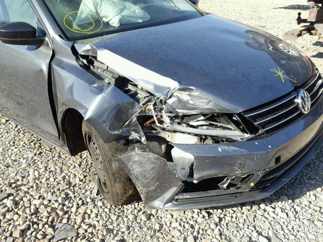 3VW2K7AJ3FM291650 - 2015 VOLKSWAGEN JETTA BASE 银色 照片 9