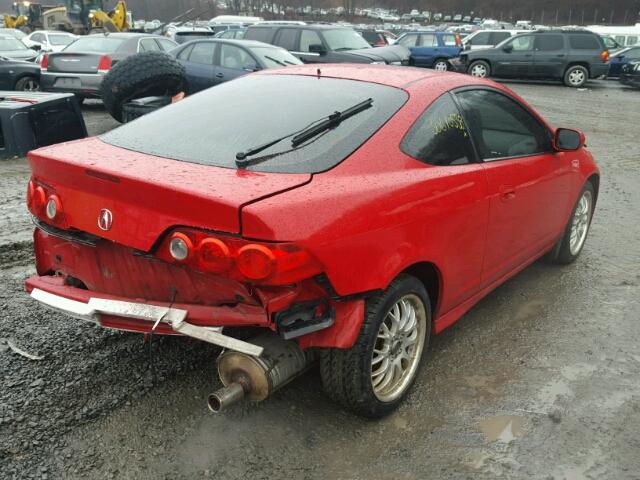 JH4DC54886S001303 - 2006 ACURA RSX RED photo 4