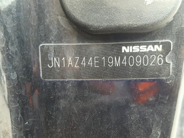 JN1AZ44E19M409026 - 2009 NISSAN 370Z BLACK photo 10