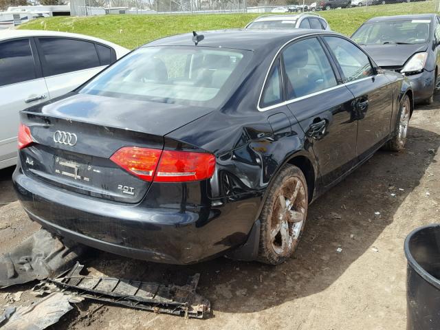 WAUDFAFL8CA089223 - 2012 AUDI A4 PREMIUM BLACK photo 4