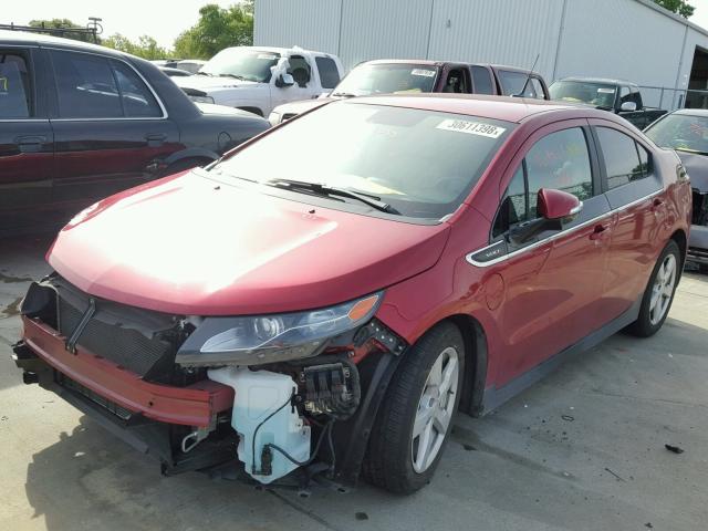 1G1RF6E41EU113582 - 2014 CHEVROLET VOLT RED photo 2