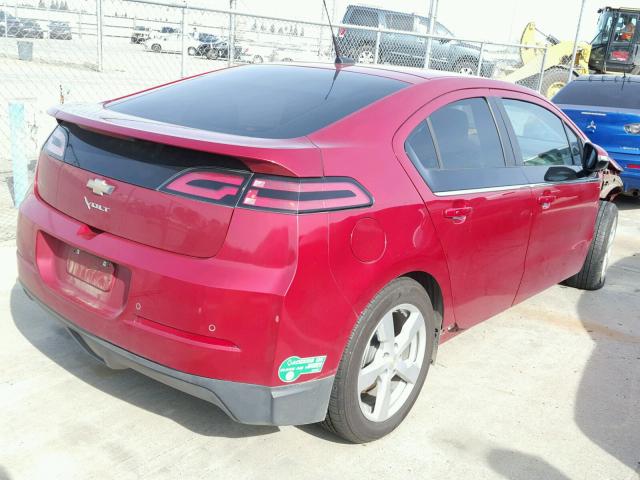 1G1RF6E41EU113582 - 2014 CHEVROLET VOLT RED photo 4