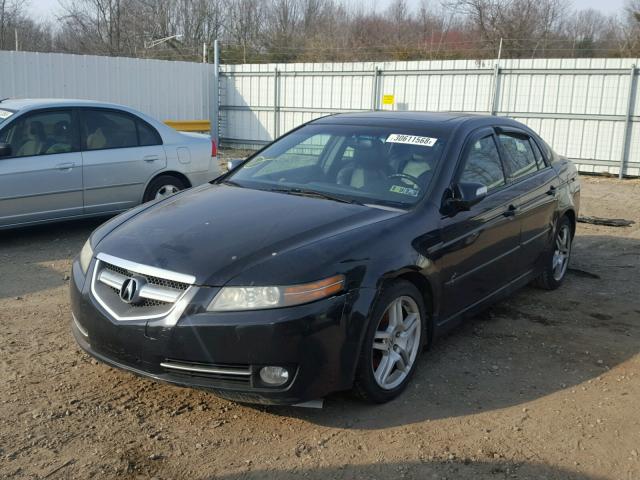 19UUA66288A055510 - 2008 ACURA TL BLACK photo 2