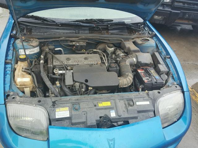 4G2JB32T9WB202438 - 1998 PONTIAC SUNFIRE SE BLUE photo 7