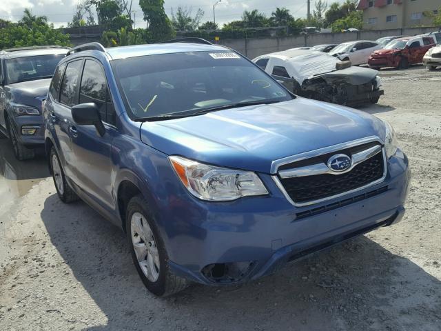 JF2SJABC5GH472002 - 2016 SUBARU FORESTER 2 BLUE photo 1