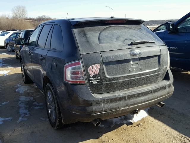 2FMDK39C27BB48164 - 2007 FORD EDGE SEL P BLACK photo 3