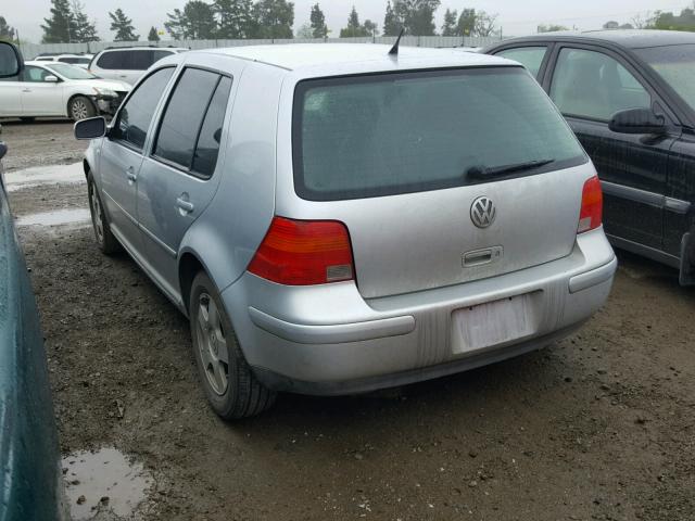 9BWGS61J314049373 - 2001 VOLKSWAGEN GOLF GLS SILVER photo 3