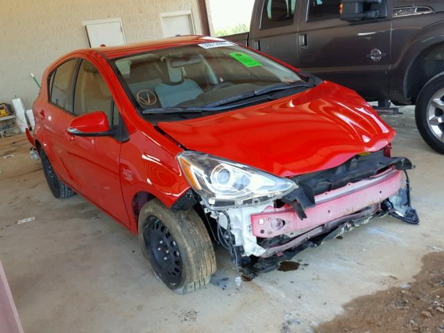 JTDKDTB35F1581472 - 2015 TOYOTA PRIUS C RED photo 1