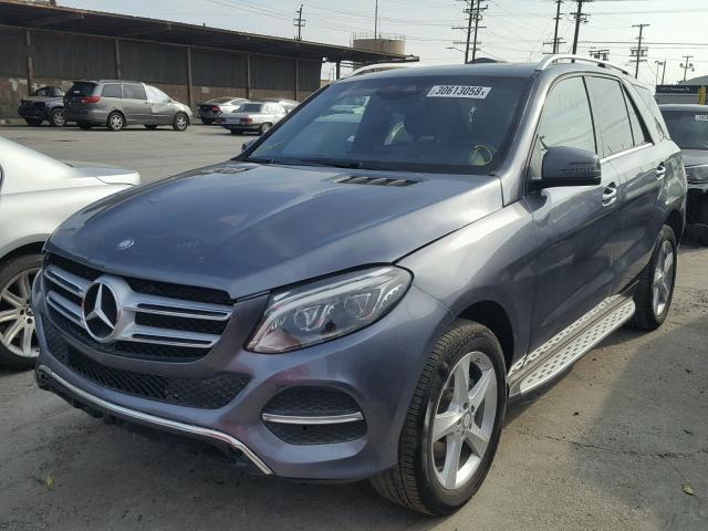 4JGDA5HB8HA882635 - 2017 MERCEDES-BENZ GLE 350 4M GRAY photo 2