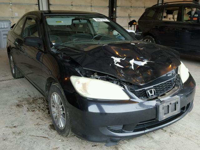 1HGEM21545L048088 - 2005 HONDA CIVIC LX BLACK photo 1