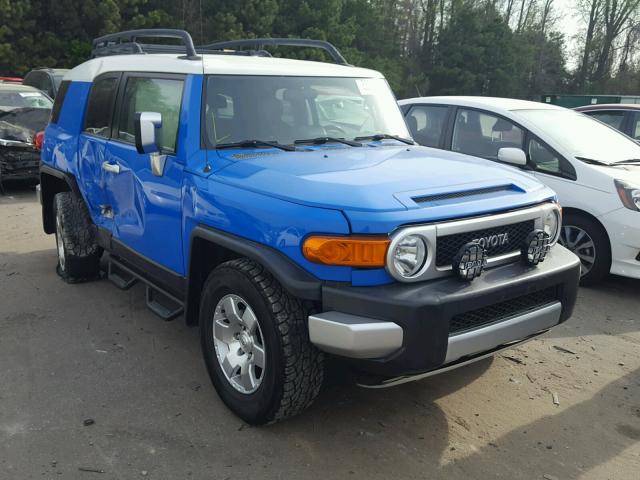 JTEBU11F770069859 - 2007 TOYOTA FJ CRUISER BLUE photo 1